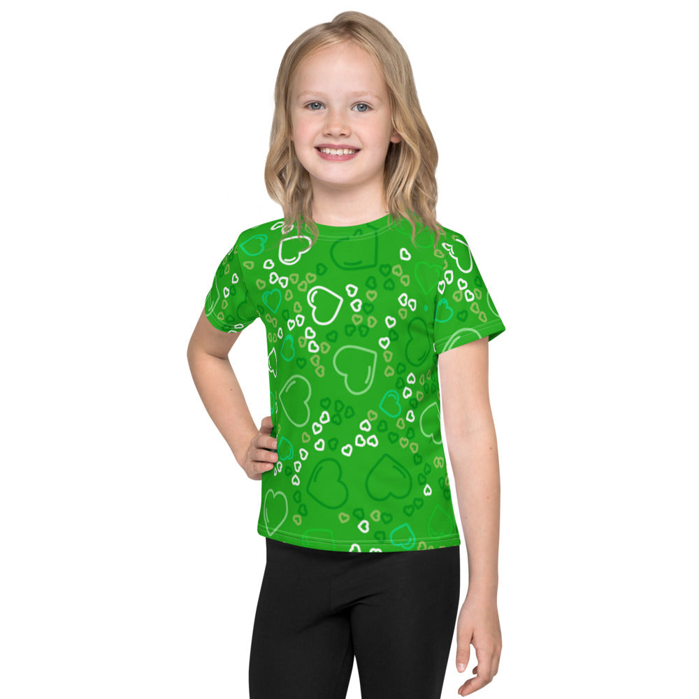 Green Hearts Kid's T-shirt