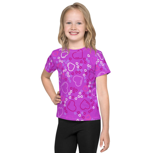 Purple Hearts Kid's T-shirt