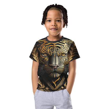 Cyborg Lion Kids crew neck t-shirt