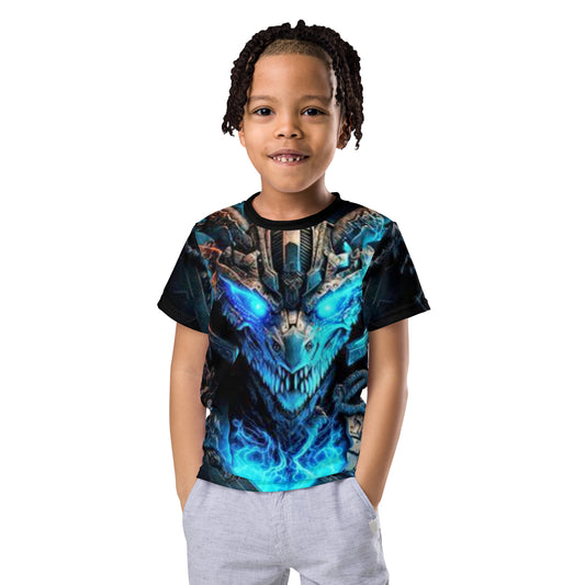 Cyborg Dragon Kids crew neck t-shirt