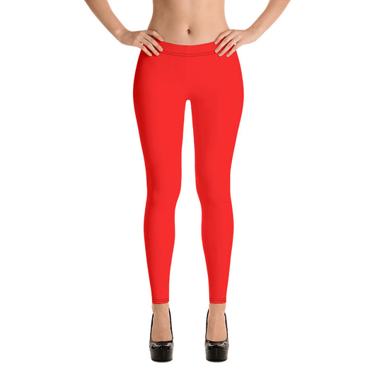 Red Excuses Don't Burn Calories Leggings