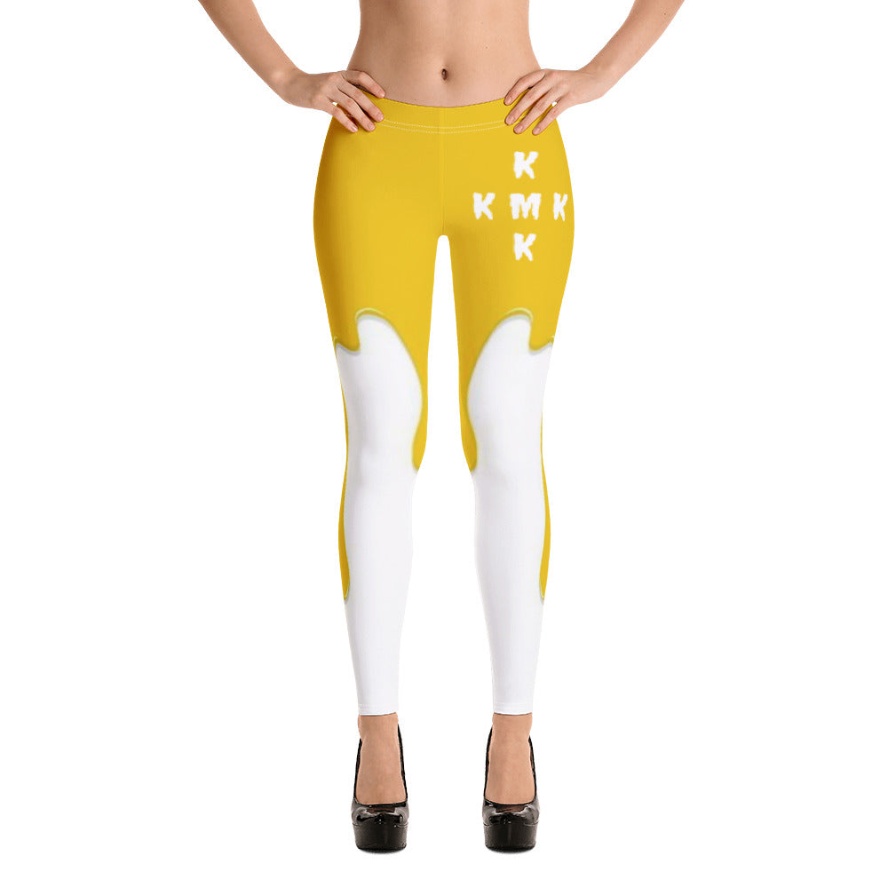 Yellow Paint Drippin Leggings