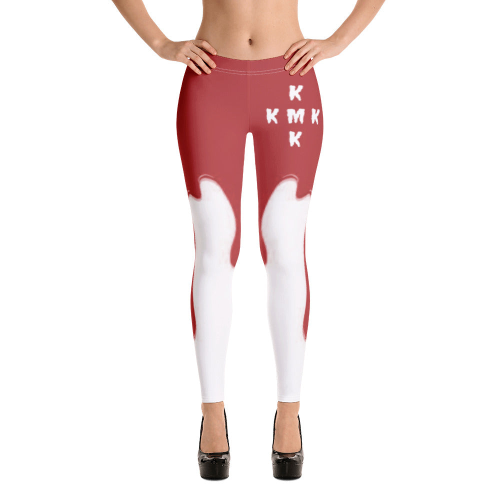 Red Paint Drippin Leggings