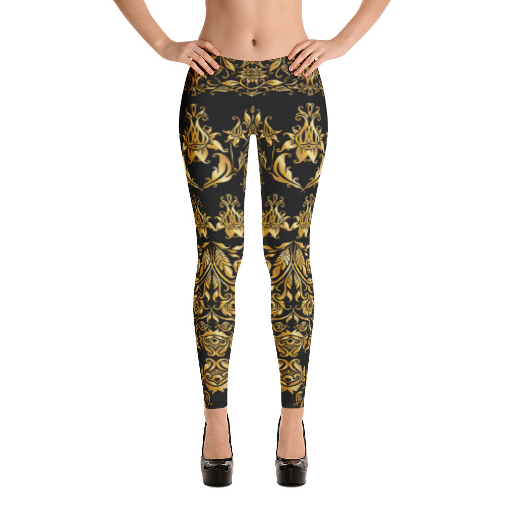 Her Golden Flowers Leggings