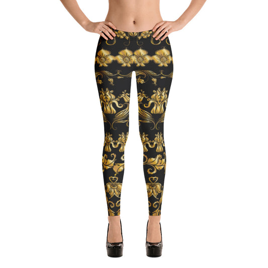 Her Golden Flowers Leggings