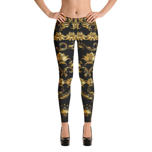 Her Golden Flowers Leggings