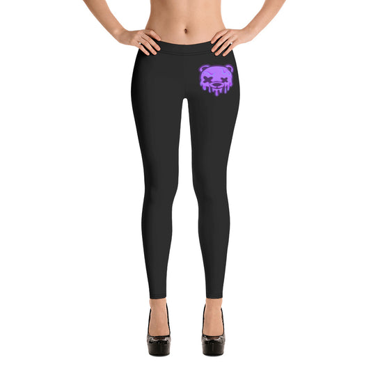 Purple Ice Cream Teddy Leggings