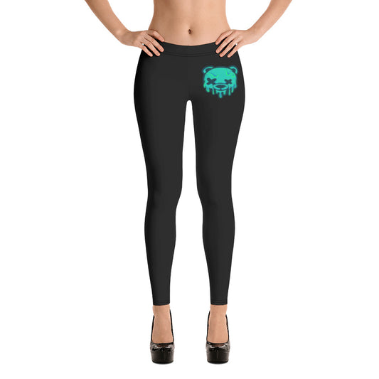 Teal Ice Cream Teddy Leggings