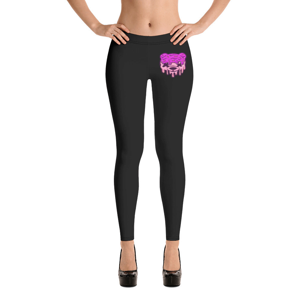 Pink & Purple Ice Cream Teddy Leggings