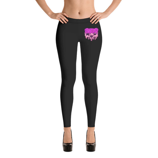 Pink & Purple Ice Cream Teddy Leggings