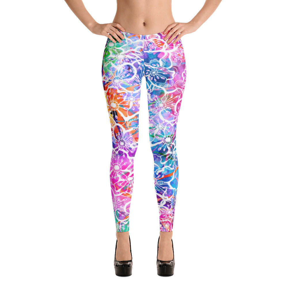 Colorful Flowers Leggings