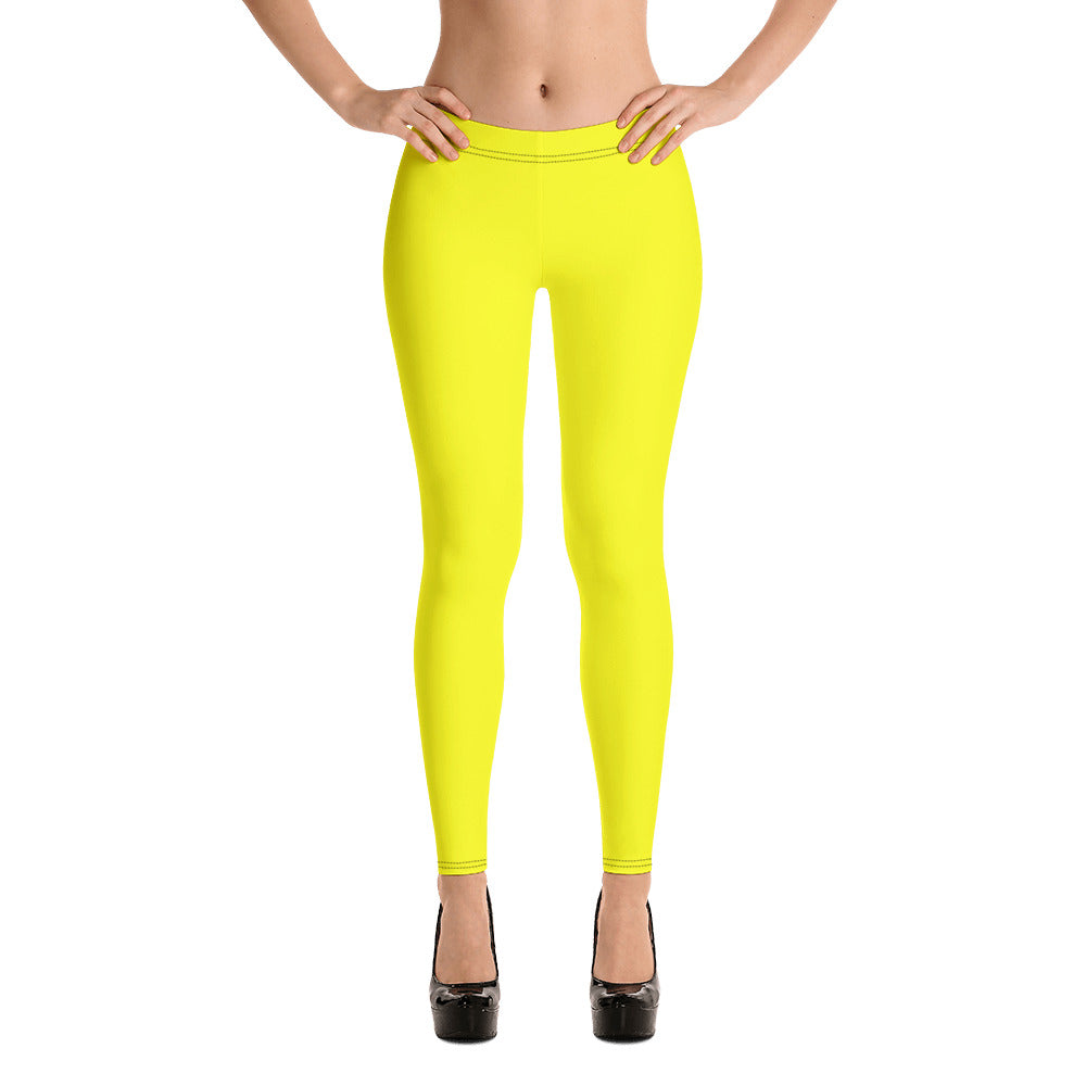 Made With Love Yellow Leggings