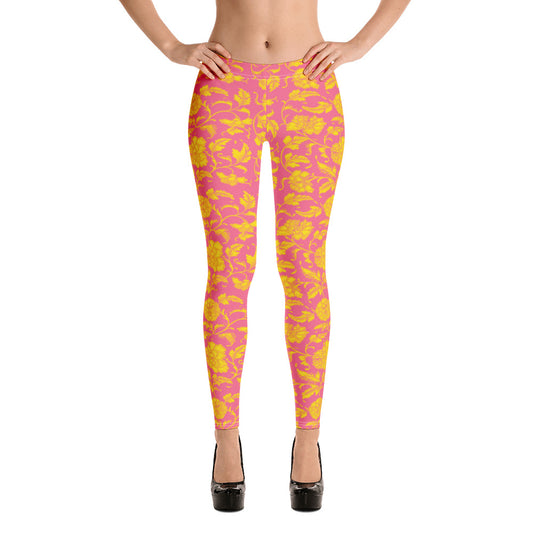 Chinese Flowers Leggings