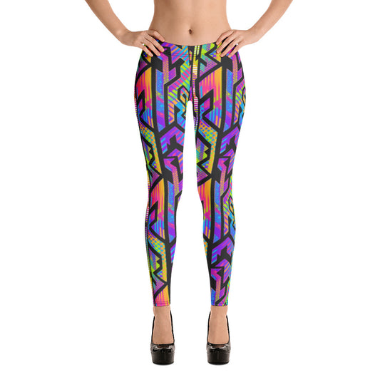 Rainbow Geometric Leggings