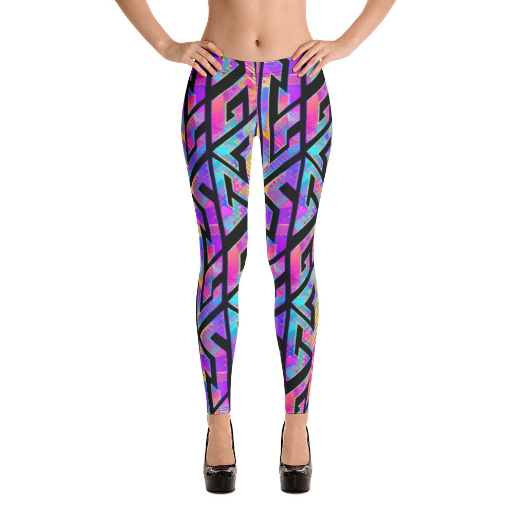 Rainbow Geometric Leggings