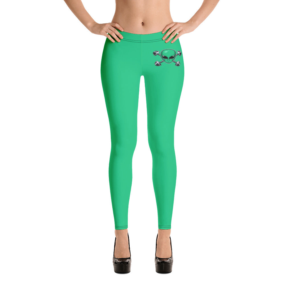 Teal Alien Gym Leggings