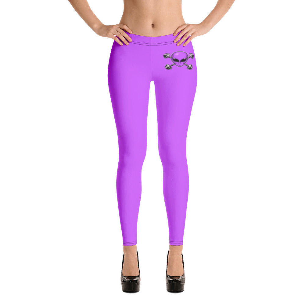 Purple Alien Gym Leggings