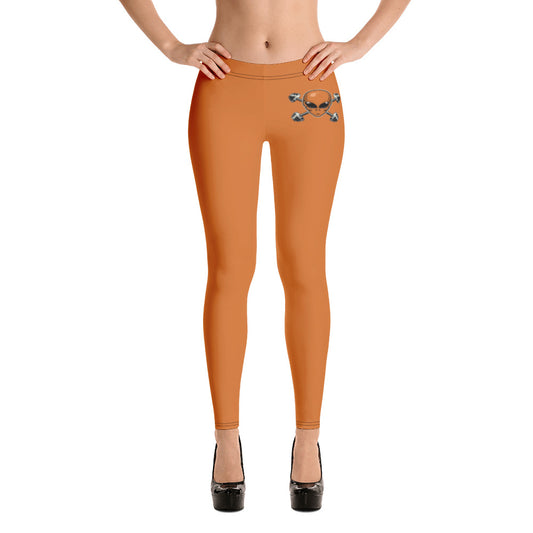 Orange Alien Gym Leggings