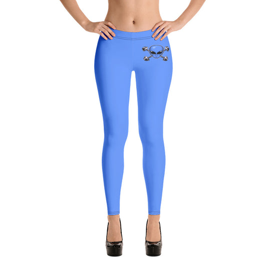 Blue Alien Gym Leggings