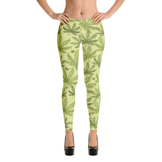 Cannabis Leaves Marijuana Leggings