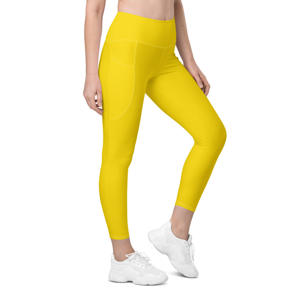 Yellow Leggings with pockets