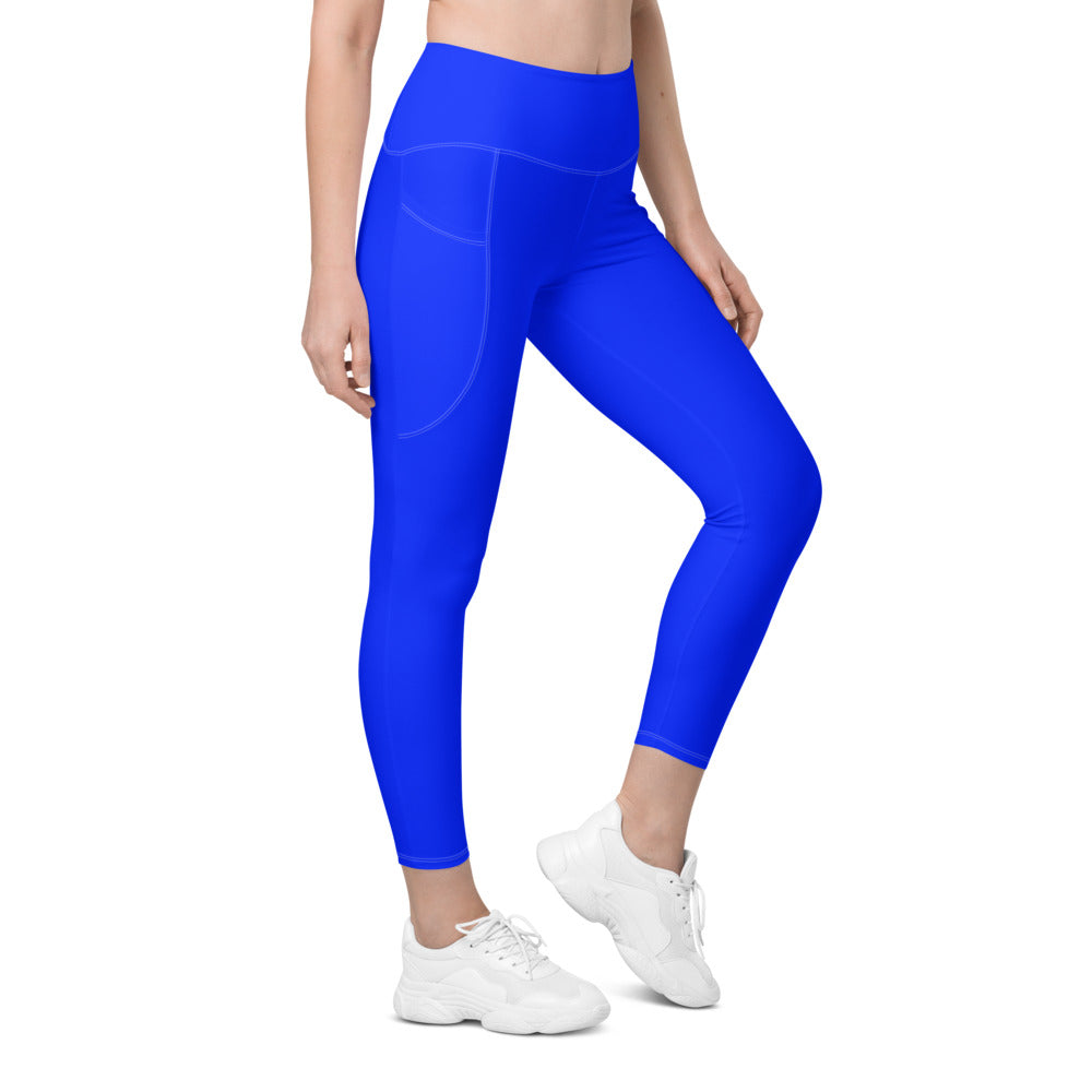 Blue Leggings with pockets