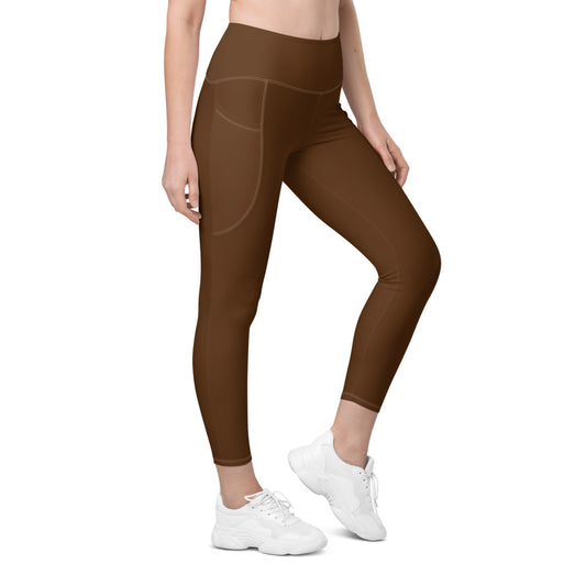 Brown Leggings with pockets