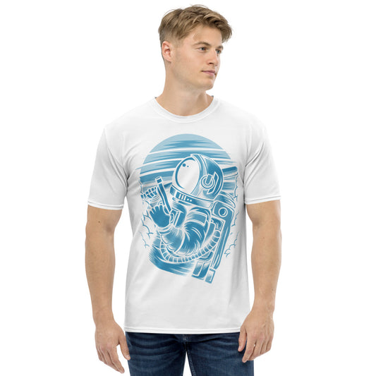 White & Pacific Astronaut Status Men's T-shirt