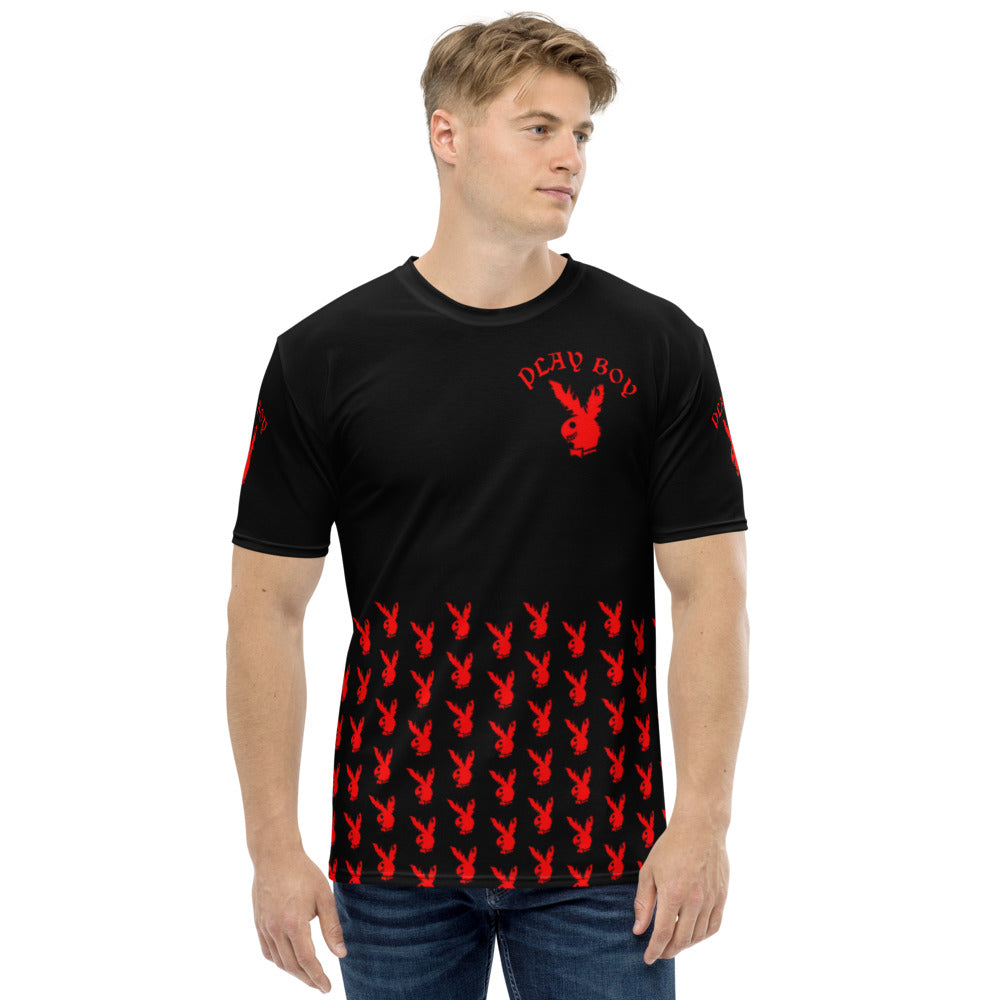 Black & Red Play Boy Men's T-Shirt