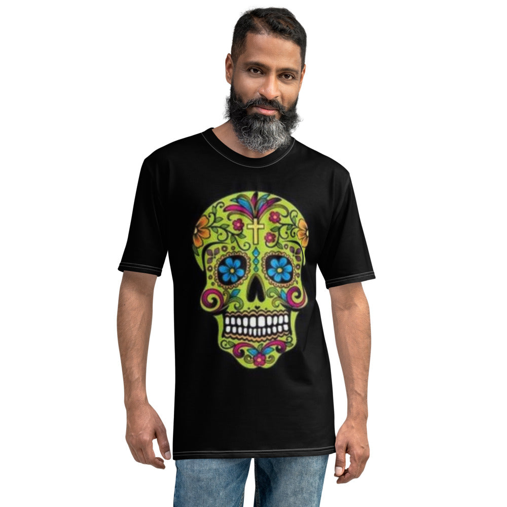 Green Sugar Skull Men's T-shirt