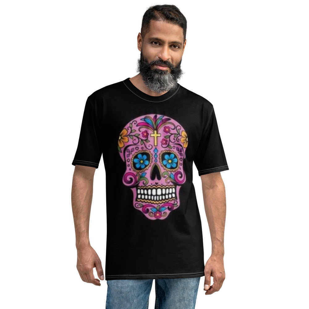 Pink Sugar Skull Men's T-shirt