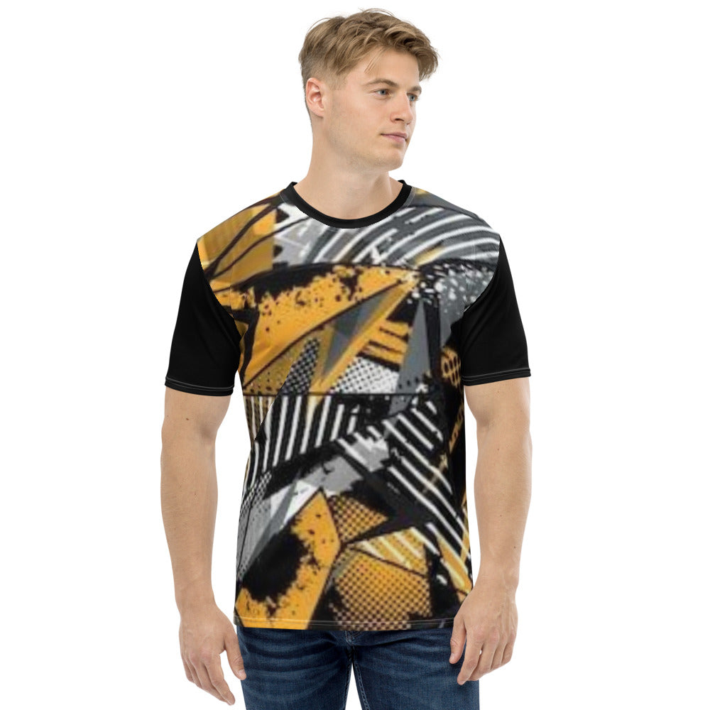 Play Time Yellow & Black Men's T-shirt