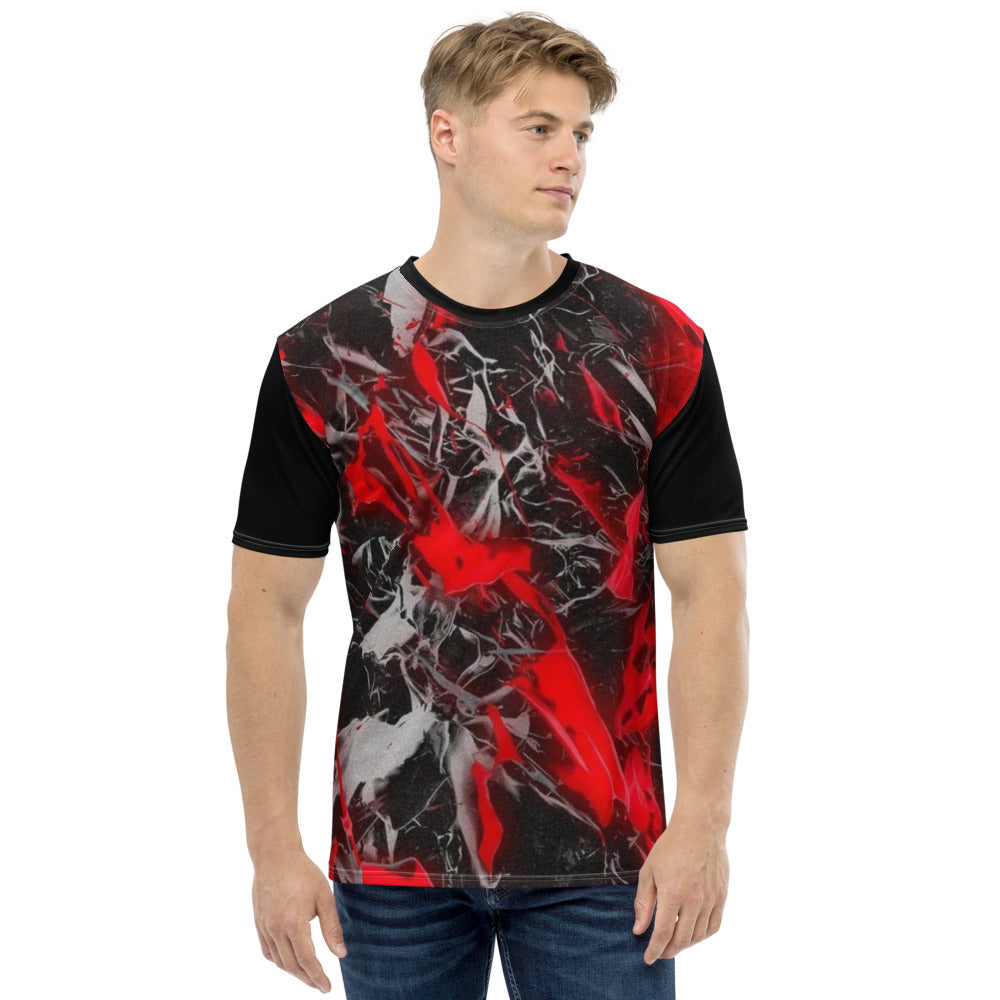 Play Time Red & Black Men's T-shirt