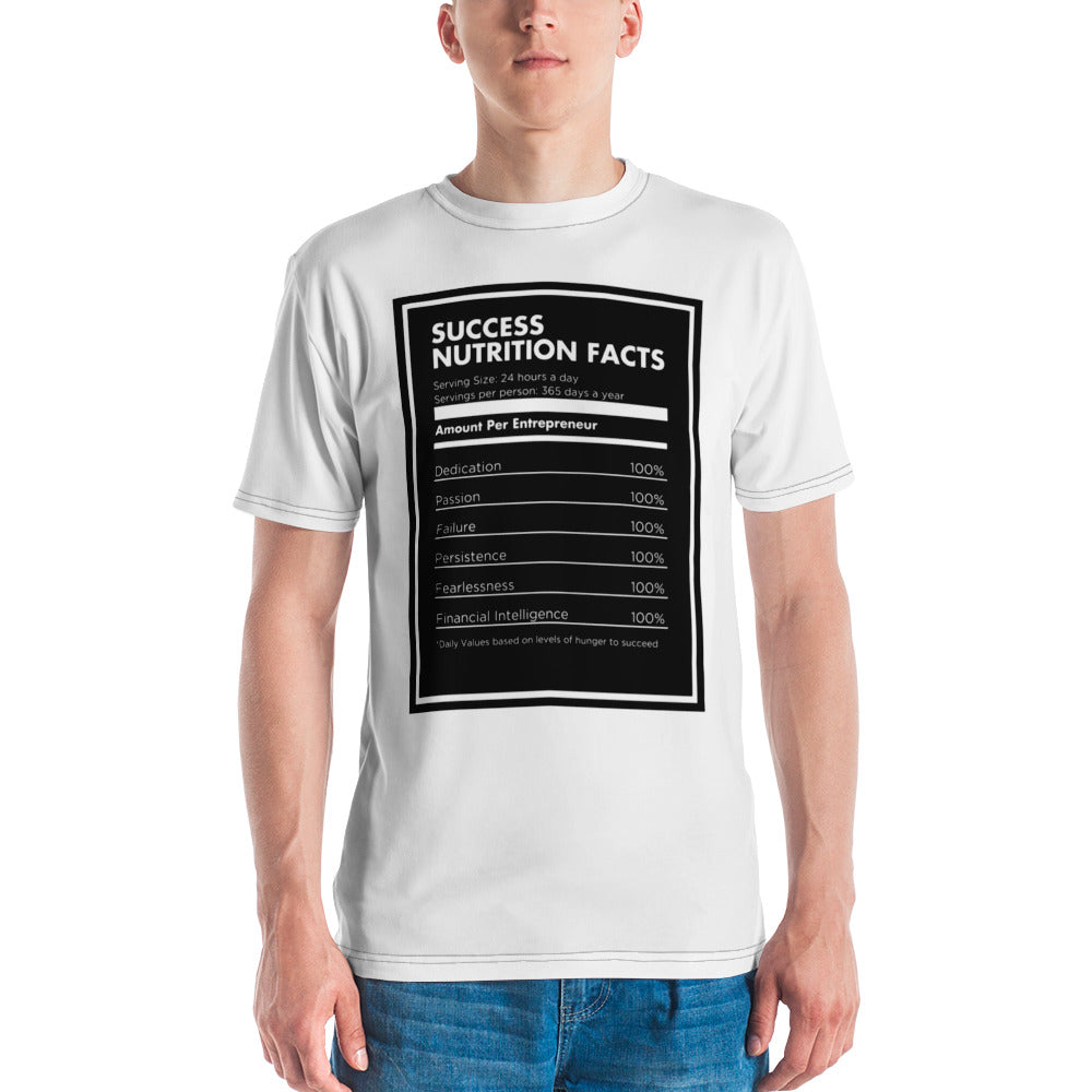 White & Black Success Men's T-shirt