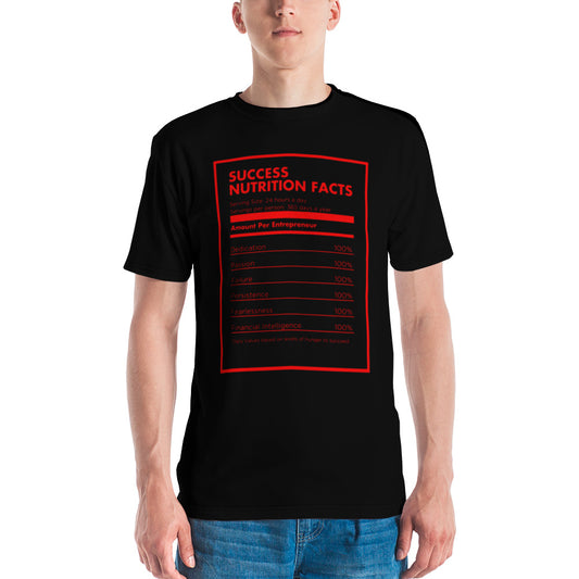 Black & Red Success Men's T-shirt