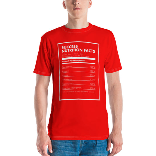 Red & White Success Men's T-shirt