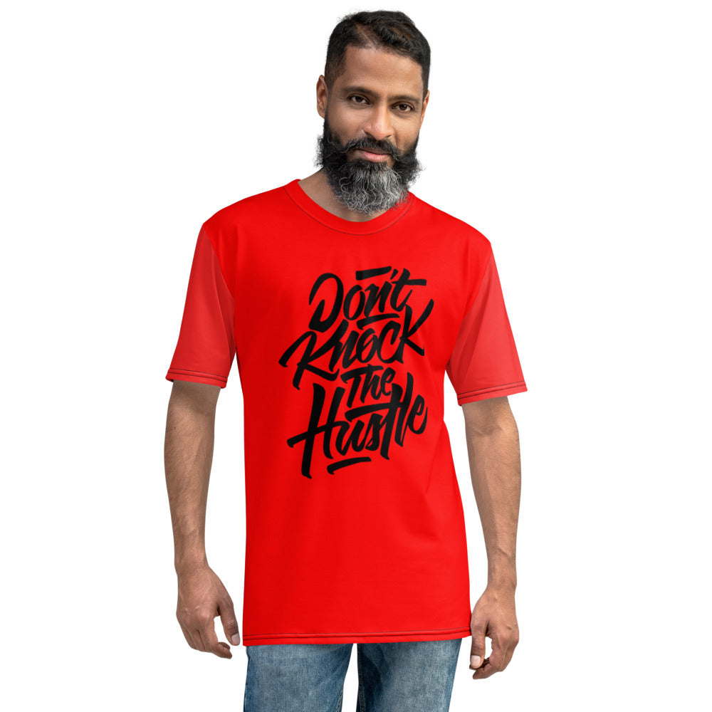 Don't Knock The Hustle Red & Black Men's T-shirt