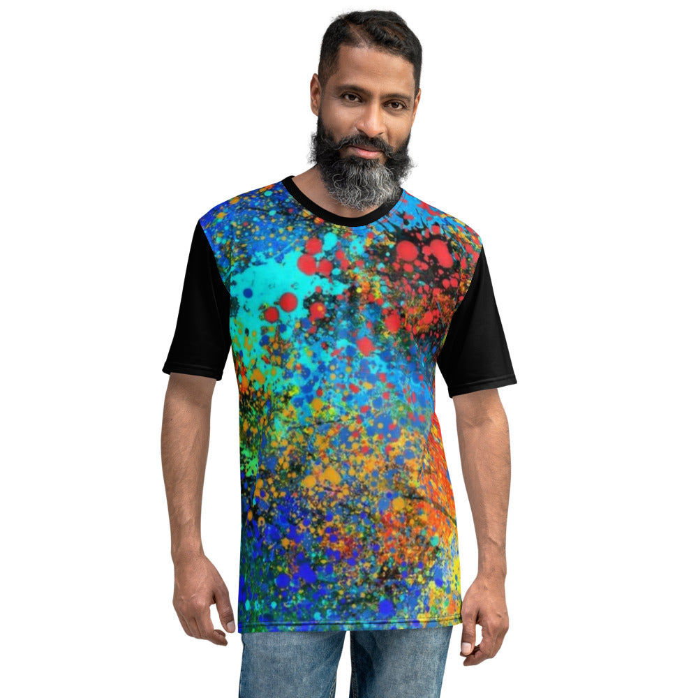 Wet Paint Men's Black T-shirt