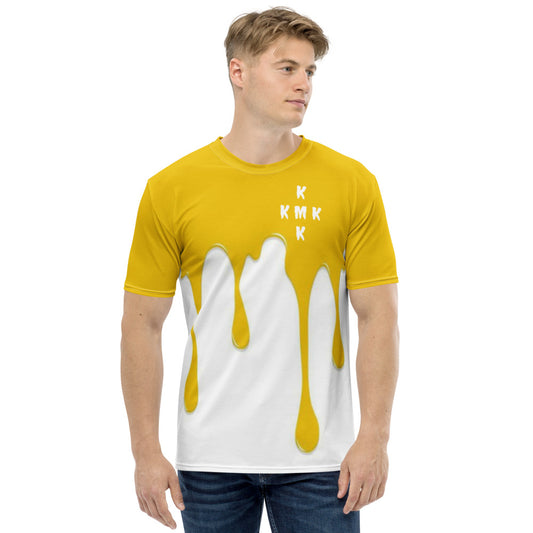 Yellow Paint Drippin Men's T-shirt