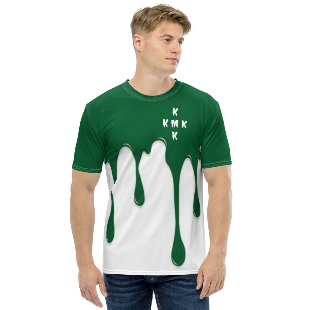 Green Paint Drippin Men's T-shirt