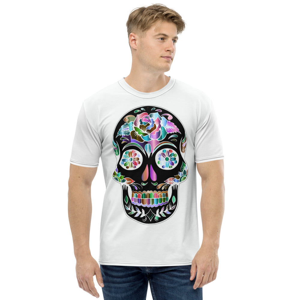 Rainbow Sugar Skull Men's T-shirt