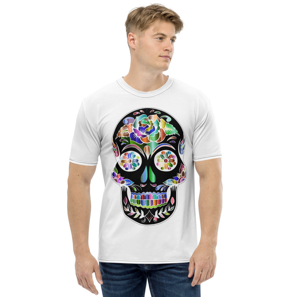 Rainbow Sugar Skull Men's T-shirt