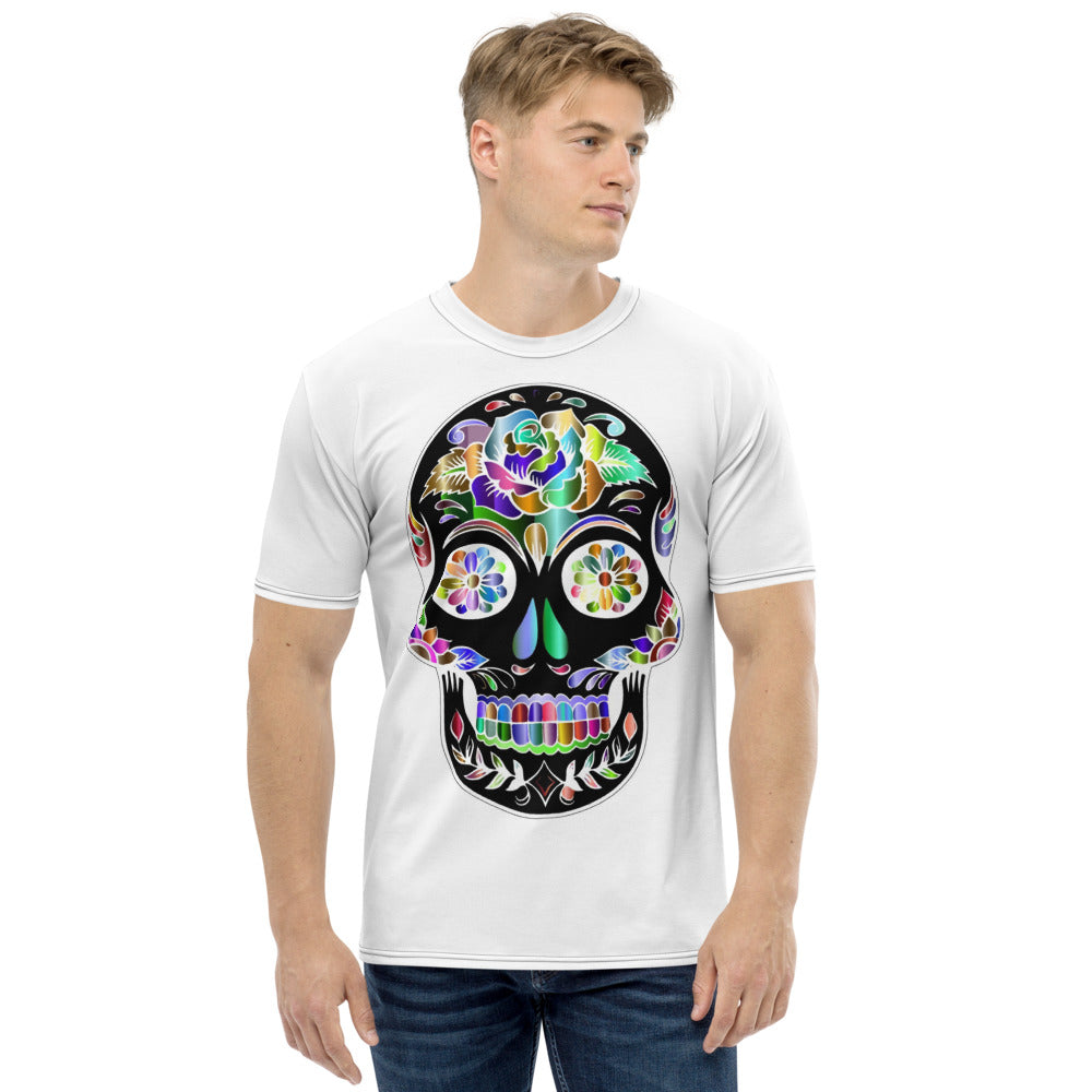 Rainbow Sugar Skull Men's T-shirt