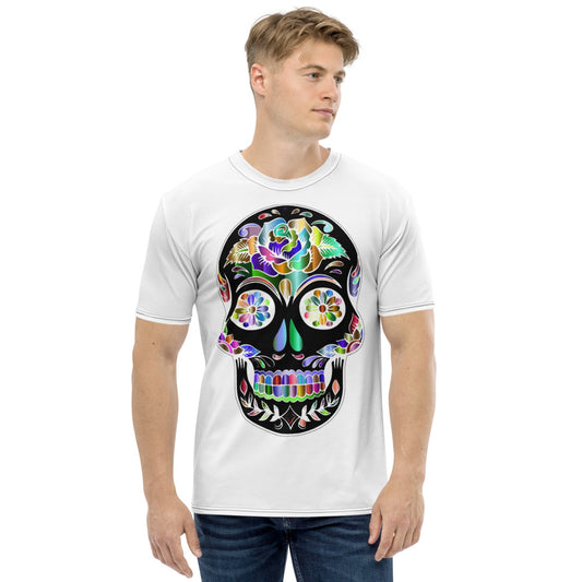 Rainbow Sugar Skull Men's T-shirt