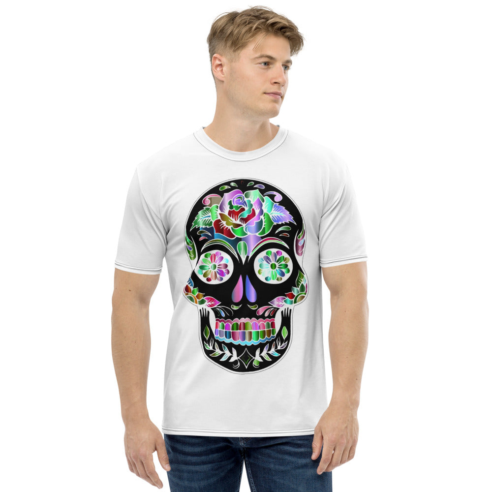 Rainbow Sugar Skull Men's T-shirt