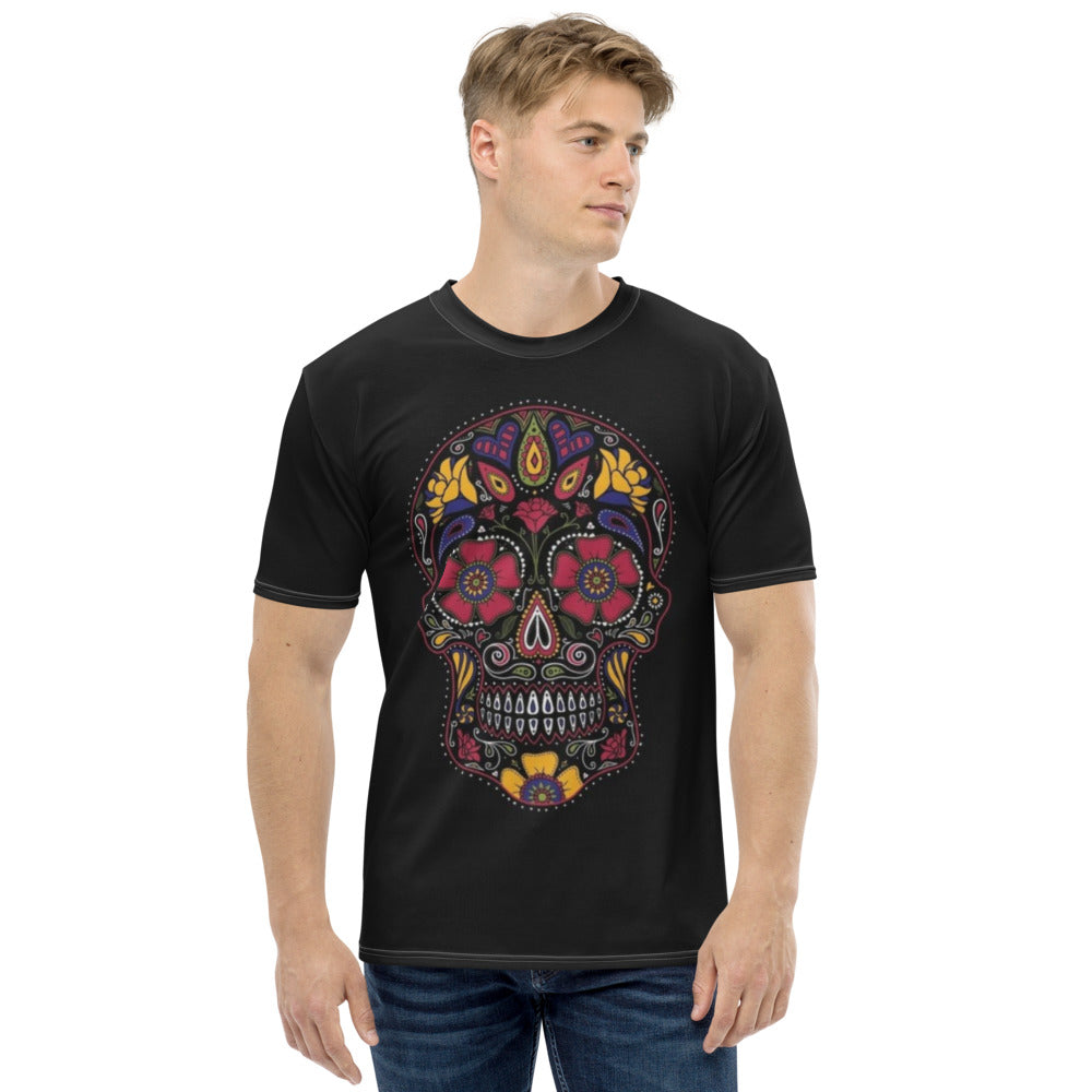 Sugar Skull Black Men's T-shirt