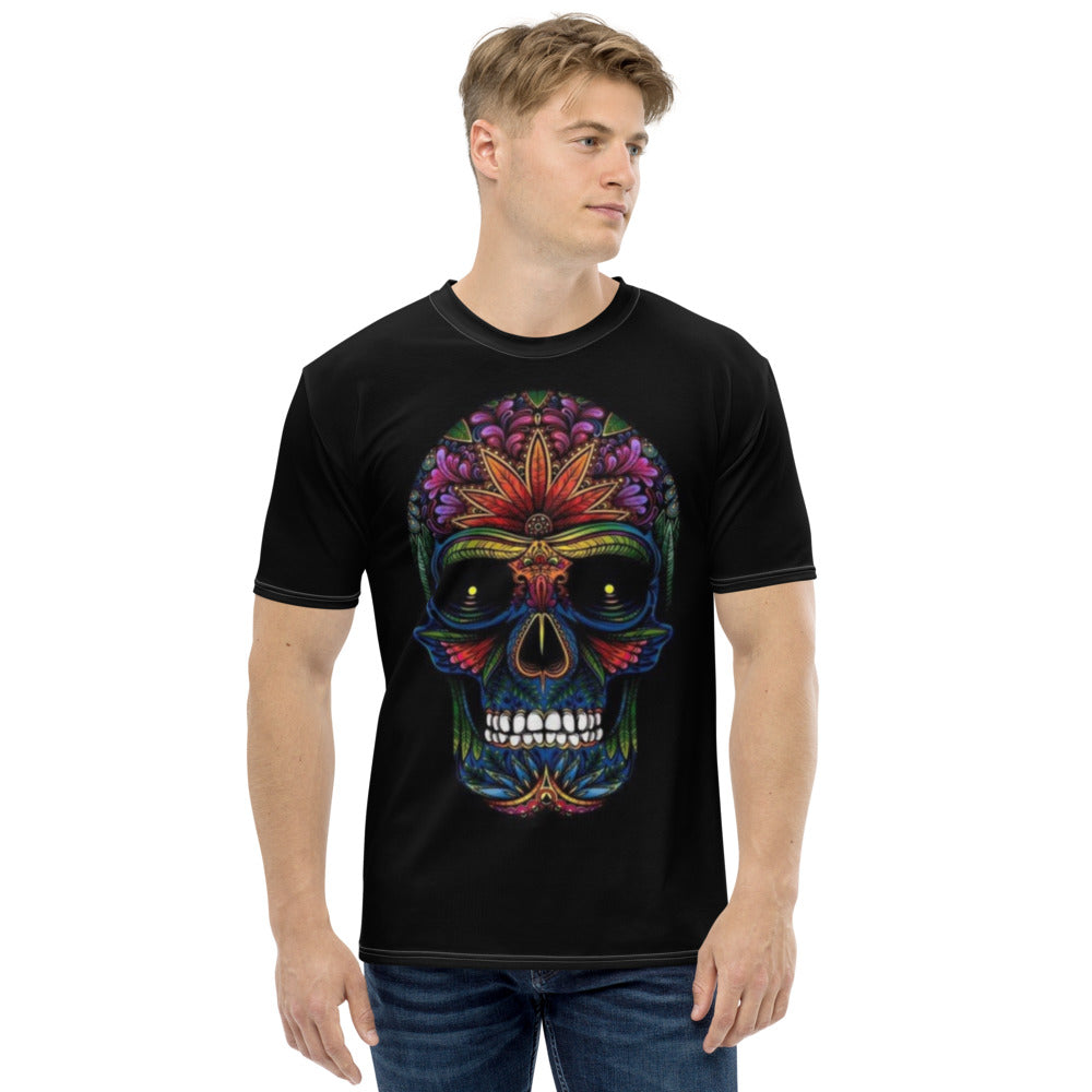 Sugar Skull Black Men's T-shirt