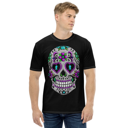 Sugar Skull Black Men's T-shirt