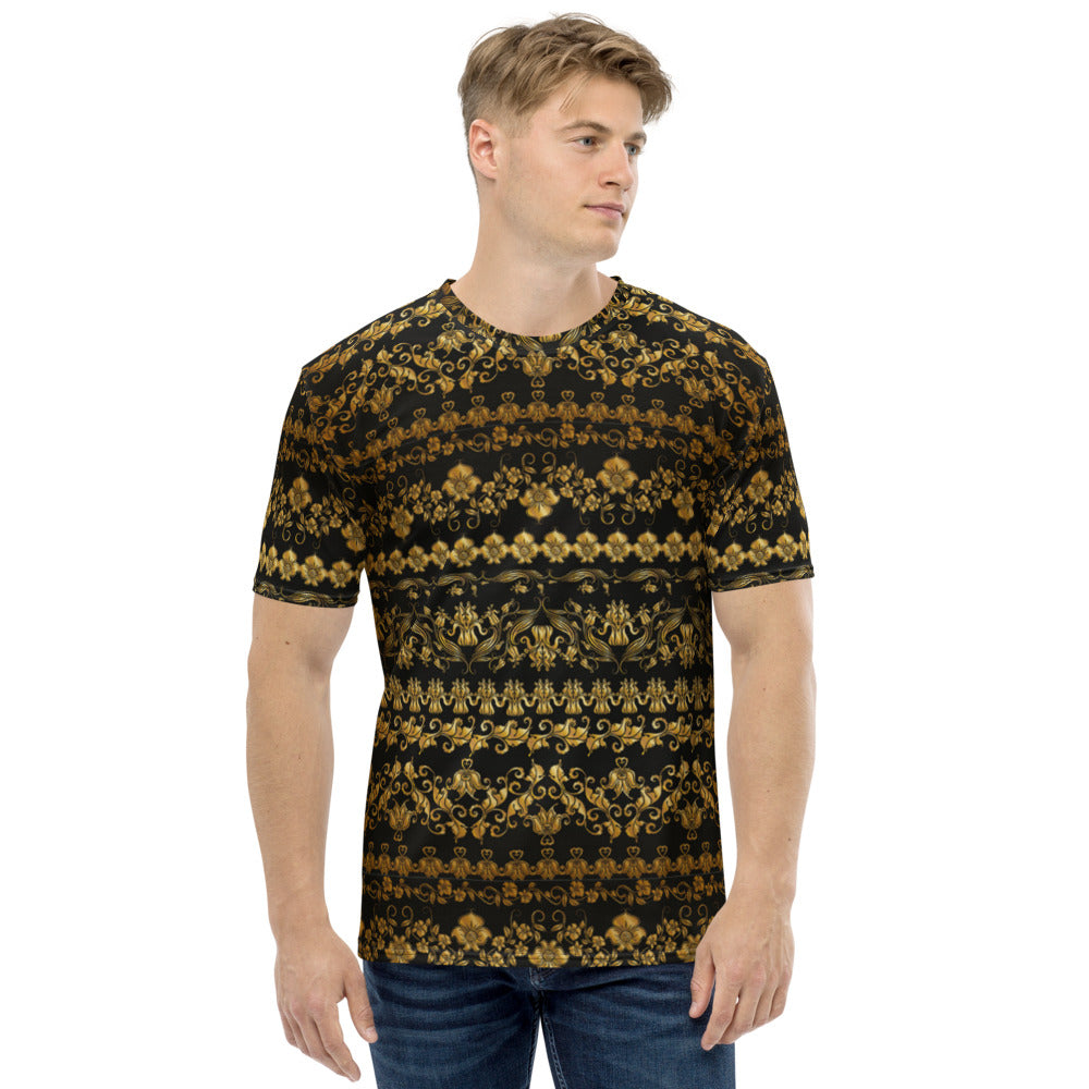 Her Golden Flowers Men's T-shirt