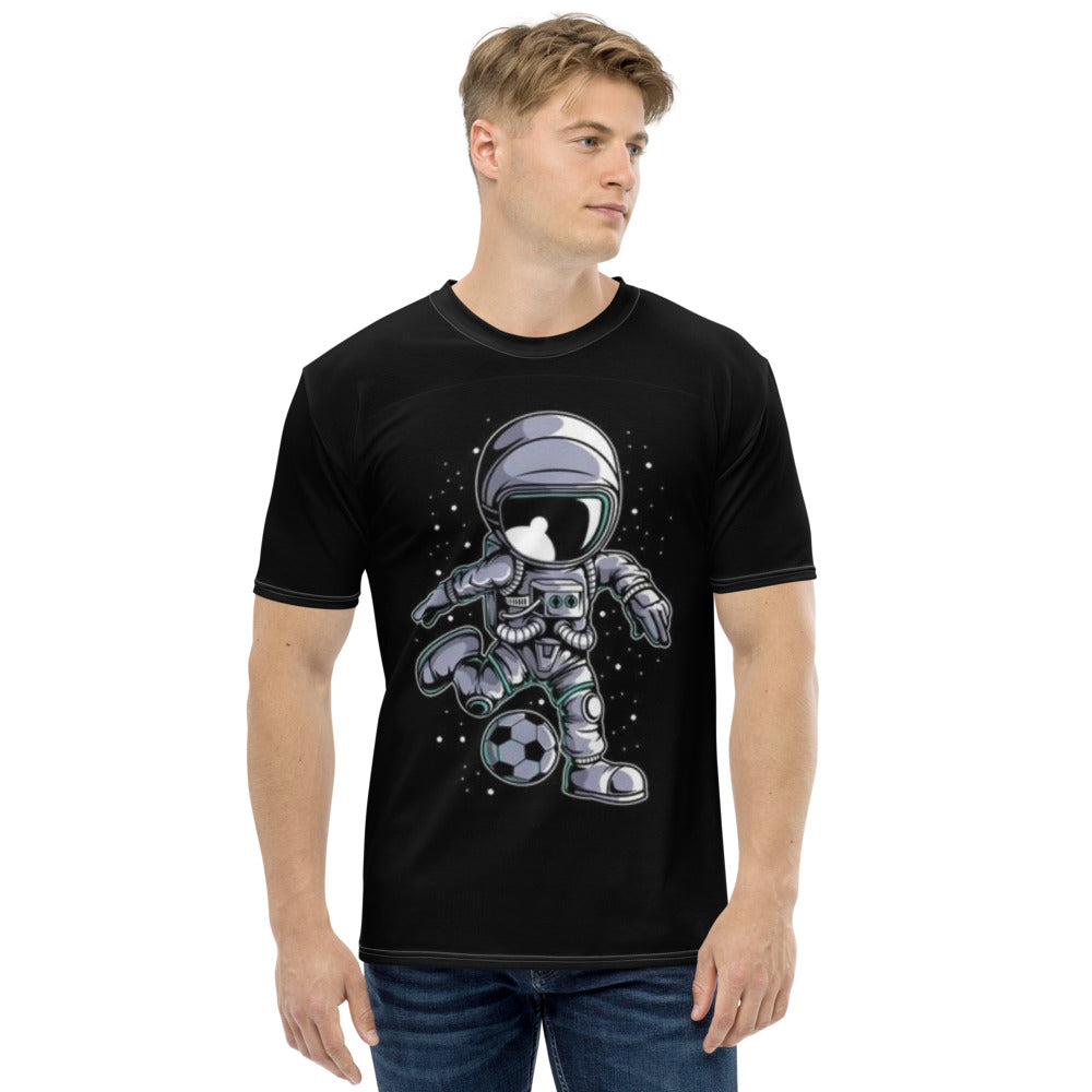 Astronaut Status Soccer Player Men's T-shirt